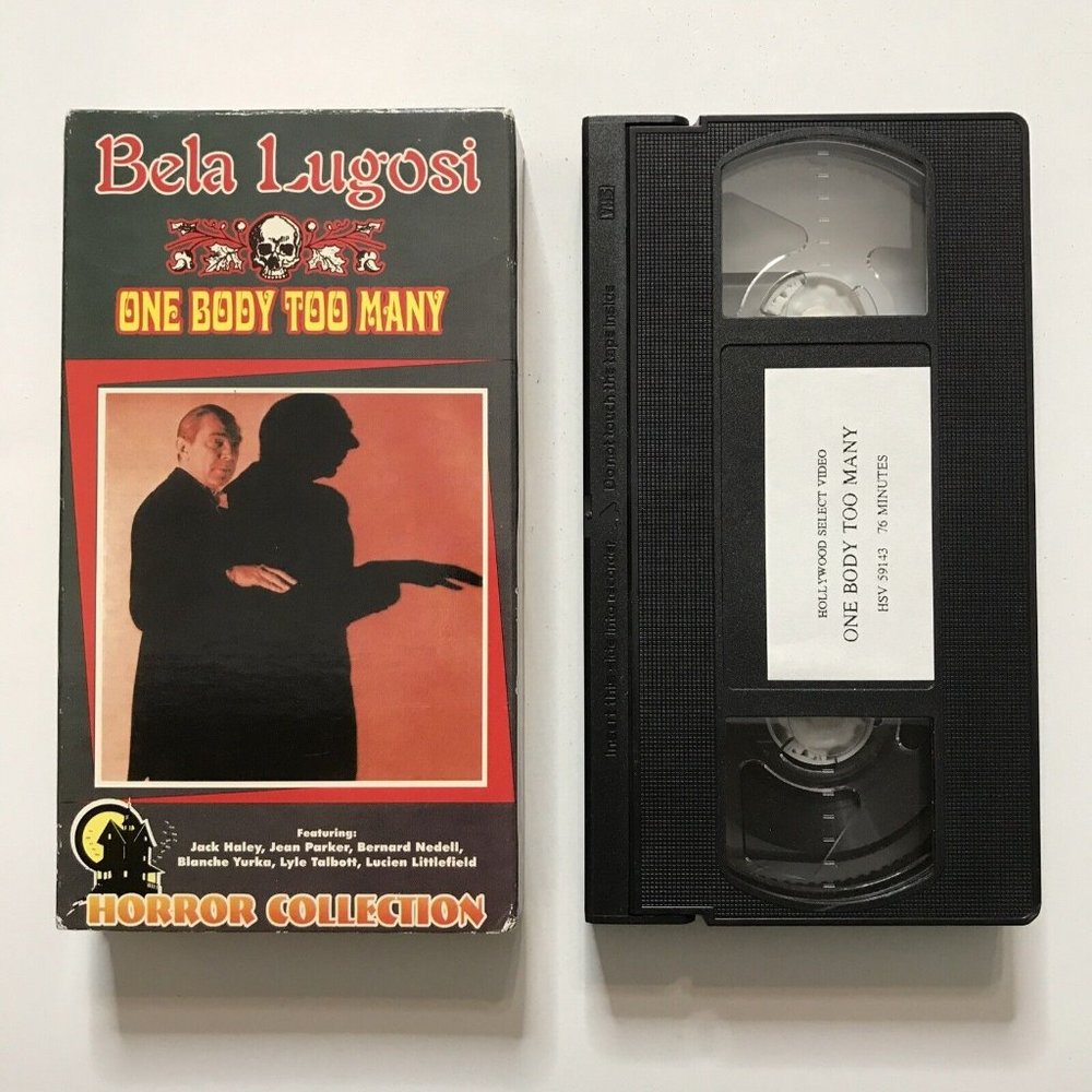 One Body Too Many Bela Lugosi Horror VHS